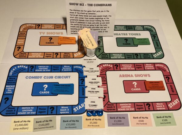 Showbiz - The Comedians Board Game [The Deluxe Version]